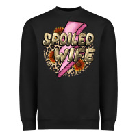 Black Spoiled Wife Mother's Day Heavyweight Sweatshirt - CowGirlArtShop