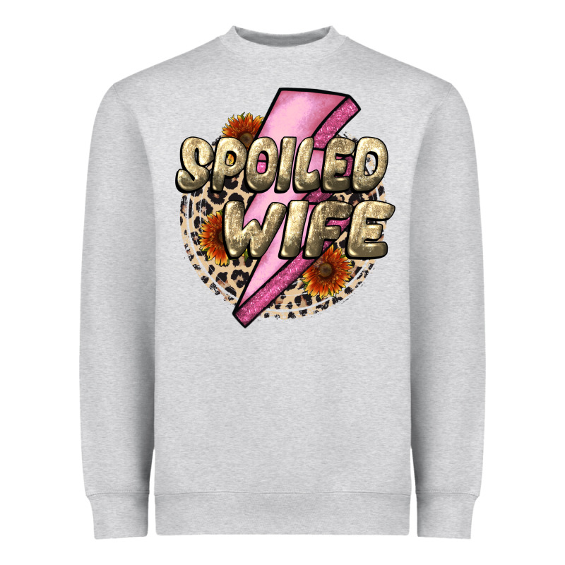 Spoiled Wife Mother's Day Heavyweight Sweatshirt by CowGirlArtShop | Teevron