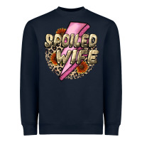 Navy Spoiled Wife Mother's Day Heavyweight Sweatshirt - CowGirlArtShop