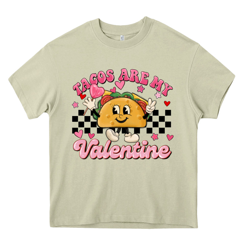 Tacos Are My Valentine Heavy Core Tee by MaliasSmallBusiness | Teevron