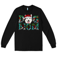 Black Christmas Dog Mom Husky Long Sleeve Tee - RanaPortraitStore