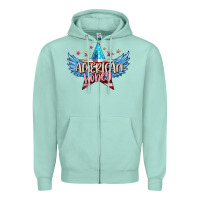 Seafoam American honey 4th of july Zipper Hoodie - FaDigitalArtStudio