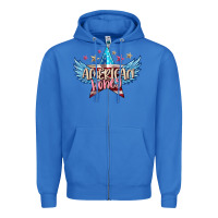 True Royal American honey 4th of july Zipper Hoodie - FaDigitalArtStudio