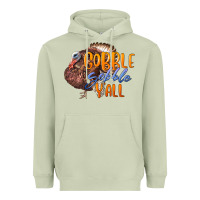 Matcha Fall Gobble Gobble Y'all Heavyweight Hoodie - LillyAllenDesigns