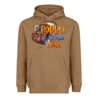 Toasted Coconut Fall Gobble Gobble Y'all Heavyweight Hoodie - LillyAllenDesigns