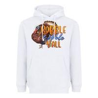 White Fall Gobble Gobble Y'all Heavyweight Hoodie - LillyAllenDesigns