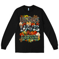 Black Leaves lattes Fall pumpkin Long Sleeve Tee - NancyCooperArtShop