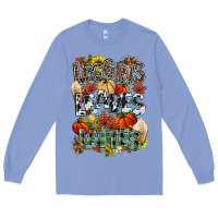 Leaves Lattes Fall Pumpkin Long Sleeve Tee | Teevron