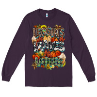 Plum Leaves lattes Fall pumpkin Long Sleeve Tee - NancyCooperArtShop