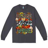 Smoke Leaves lattes Fall pumpkin Long Sleeve Tee - NancyCooperArtShop