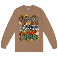 Toasted Coconut Leaves lattes Fall pumpkin Long Sleeve Tee - NancyCooperArtShop