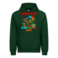 Forest Green brother of the birthday boy t rex Urban Hoodie - Artiststas