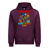 Mauve Wine brother of the birthday boy t rex Urban Hoodie - Artiststas