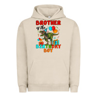 Pigment French Oak brother of the birthday boy t rex Urban Hoodie - Artiststas