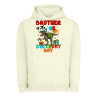 Pigment Pistachio brother of the birthday boy t rex Urban Hoodie - Artiststas