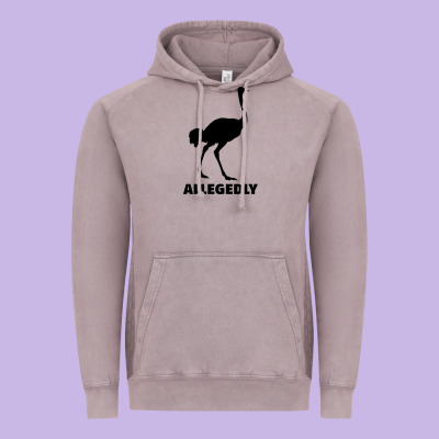 Allegedly Funny Ostrich Vintage Hoodie Designed By Bettercallsaul