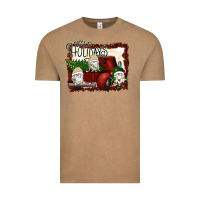 Vintage Coffee happy holidays gnomes Christmas Truck Vintage Tee - Bettercallsaul