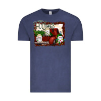 Vintage Denim happy holidays gnomes Christmas Truck Vintage Tee - Bettercallsaul