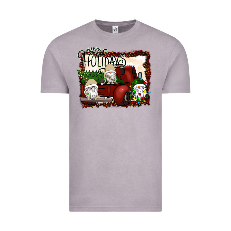 Happy Holidays Gnomes Christmas Truck Vintage Tee by Bettercallsaul | Teevron