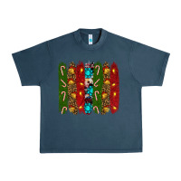 Midnight Navy christmas brushstrokes Urban Heavy Tee - RanaPortraitStore
