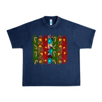 Navy christmas brushstrokes Urban Heavy Tee - RanaPortraitStore