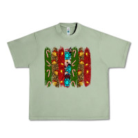 Oil Green christmas brushstrokes Urban Heavy Tee - RanaPortraitStore