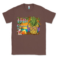 Chestnut hello summer pineapple Classic Tee - BarkalooDesign