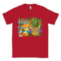 Red hello summer pineapple Classic Tee - BarkalooDesign