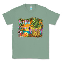 Sage hello summer pineapple Classic Tee - BarkalooDesign