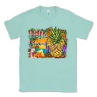 Seafoam hello summer pineapple Classic Tee - BarkalooDesign
