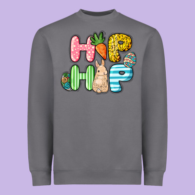 Hip Hop Easter Day Heavyweight Sweatshirt Designed By Howdyjamesfarm
