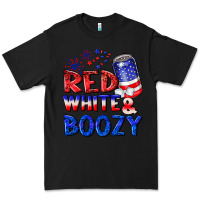 Black red white boozy Premium Tee - NancyCooperArtShop