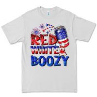 Dove Grey red white boozy Premium Tee - NancyCooperArtShop