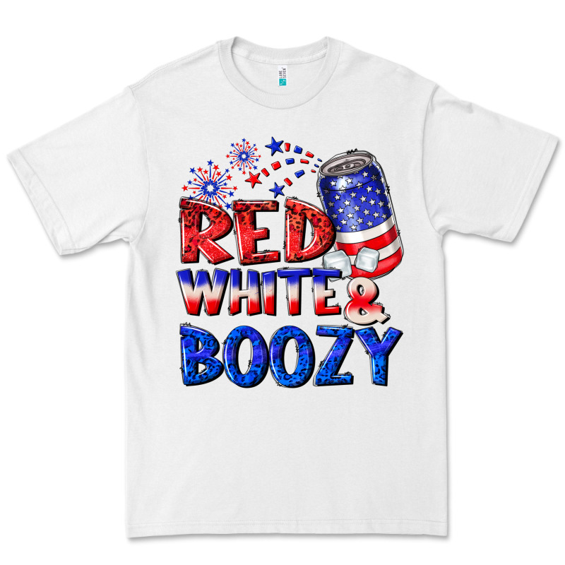 Red White Boozy Premium Tee by NancyCooperArtShop | Teevron