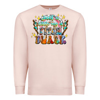 Pale Pink just a little ray of pitch black Premium Sweatshirt - CowhideDigitalArt