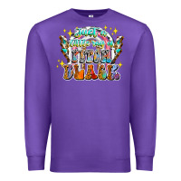 Purple just a little ray of pitch black Premium Sweatshirt - CowhideDigitalArt