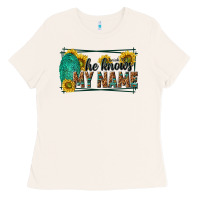 Bone he knows my name isaiah 43 1 Ladies Tee - NancyCooperArtShop