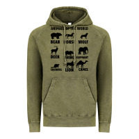 Vintage Olive Animal Of The World Vintage Hoodie - Bettercallsaul
