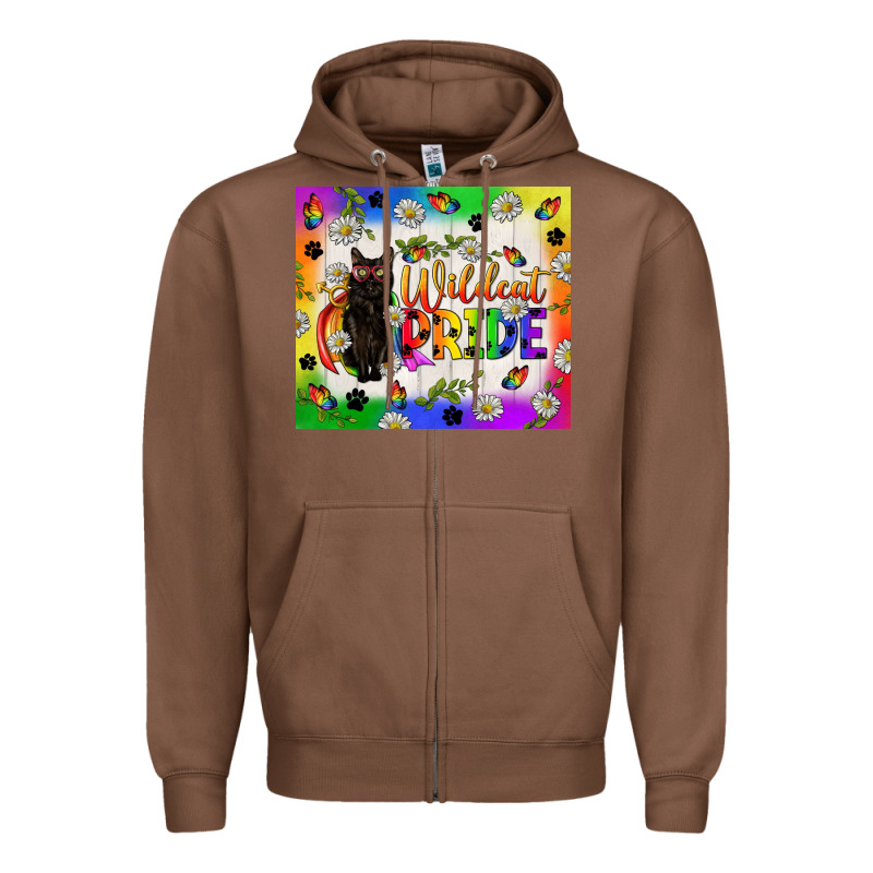 Wildcat Pride Lgbtq Tumbler Zipper Hoodie by BundleAndBundleShop | Teevron
