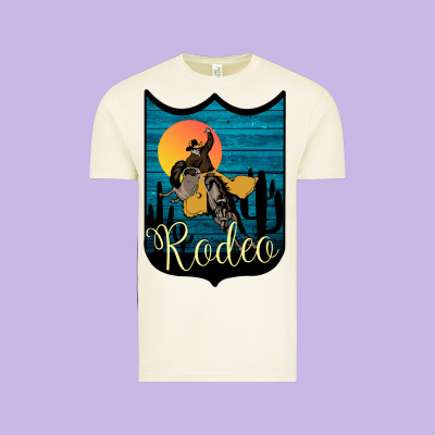 Rodeo Name Tag Vintage Tee Designed By Bettercallsaul