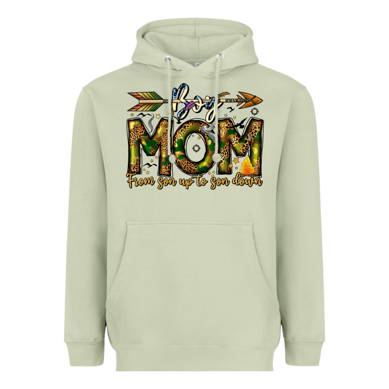 Boy Mom From Son Up To Son Down Heavyweight Hoodie by CowhideDigitalArt | Teevron