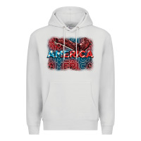 Dove Grey America america america america 4th of july Premium Hoodie - FaDigitalArtStudio