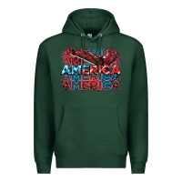 Sports Green America america america america 4th of july Premium Hoodie - FaDigitalArtStudio