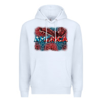 White America america america america 4th of july Premium Hoodie - FaDigitalArtStudio