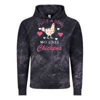 Cloud Black Just A Girl Who Love Chickens Vintage Hoodie - Bettercallsaul