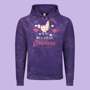 Just A Girl Who Love Chickens Vintage Hoodie Designed By Bettercallsaul