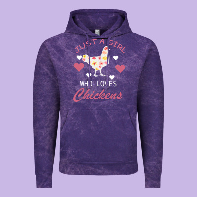 Just A Girl Who Love Chickens Vintage Hoodie Designed By Bettercallsaul