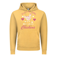 Vintage Mustard Just A Girl Who Love Chickens Vintage Hoodie - Bettercallsaul