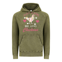 Vintage Olive Just A Girl Who Love Chickens Vintage Hoodie - Bettercallsaul