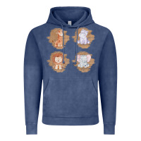 Vintage Denim Safari Baby Animal Clipart Vintage Hoodie - Bettercallsaul